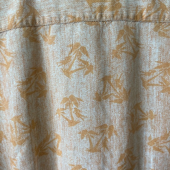 Columbia Palm Tree Print Linen Blend Shirt - Picture 6 of 7